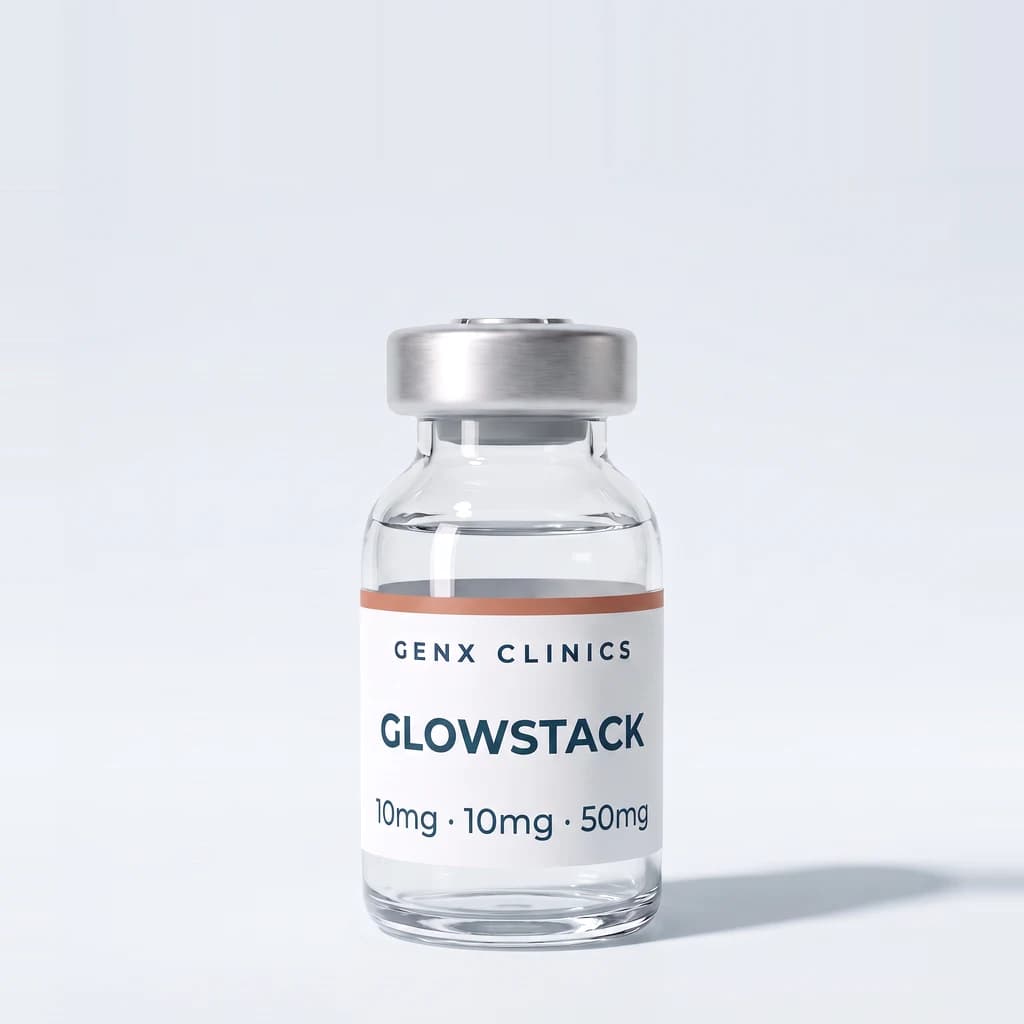 Glowstack Vial | BPC-157 10mg, TB-4 10mg & GHK-Cu 50mg